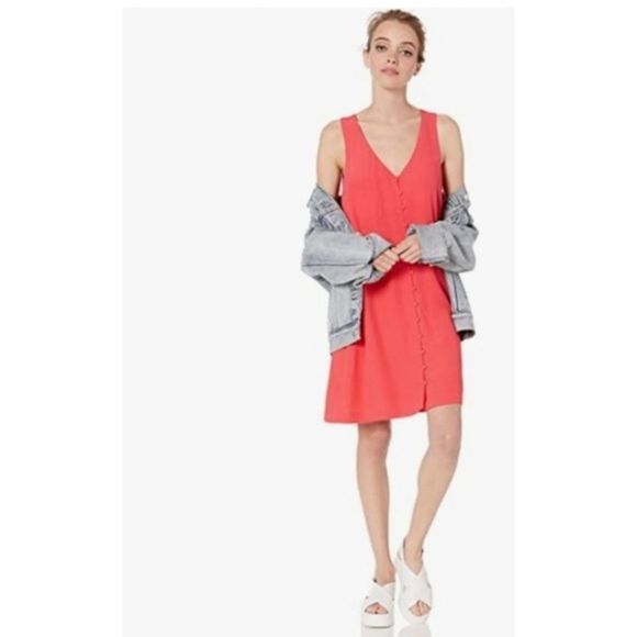 BB Dakota Dresses & Skirts - BB‎ DAKOTA Sundowner Hammered Crepe Button Dress